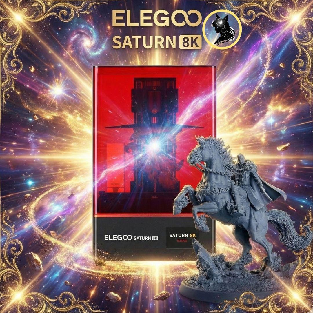 【お宝】 ELEGOO Saturn 8K MSLA 3D プリンター 光造形