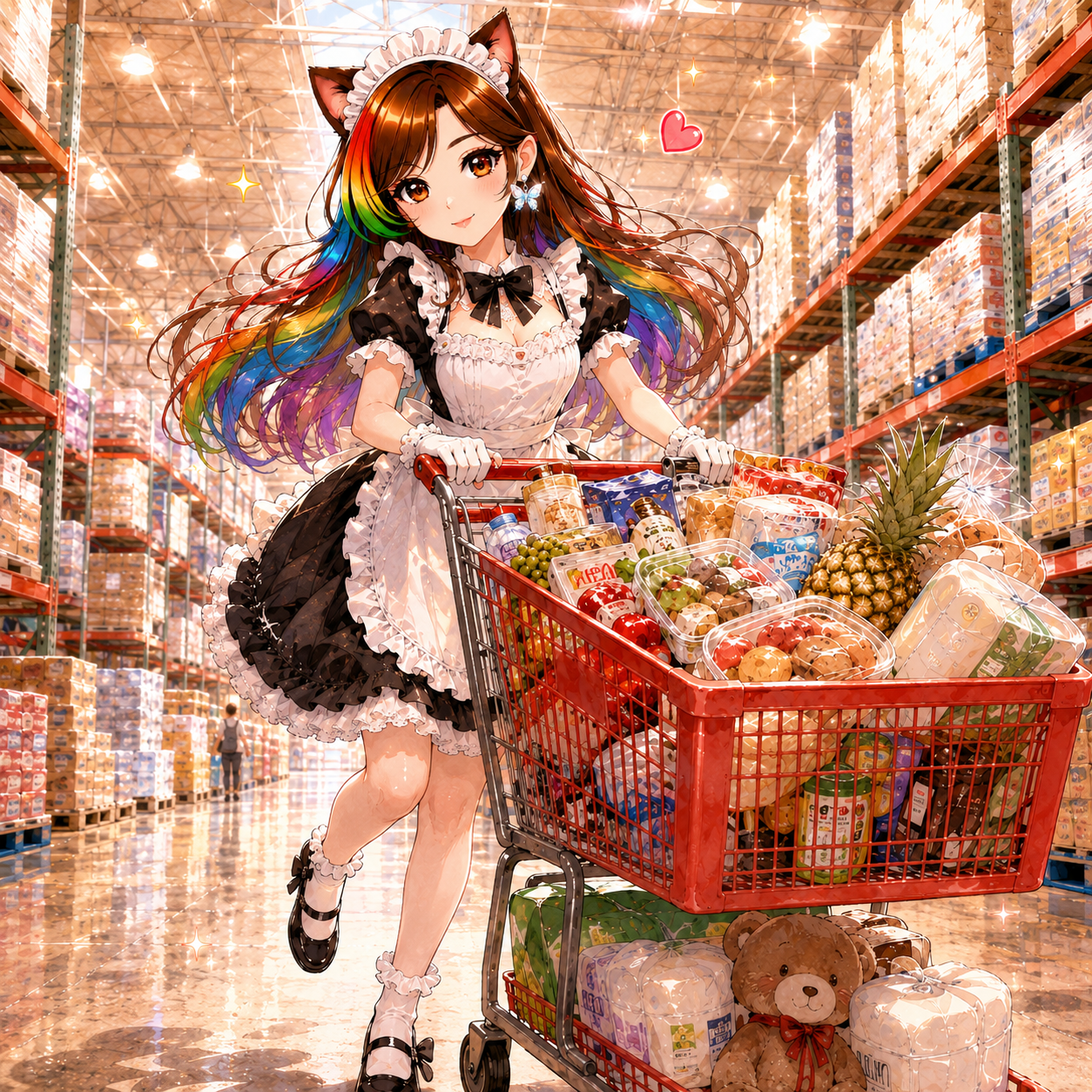カートを押すみわりん