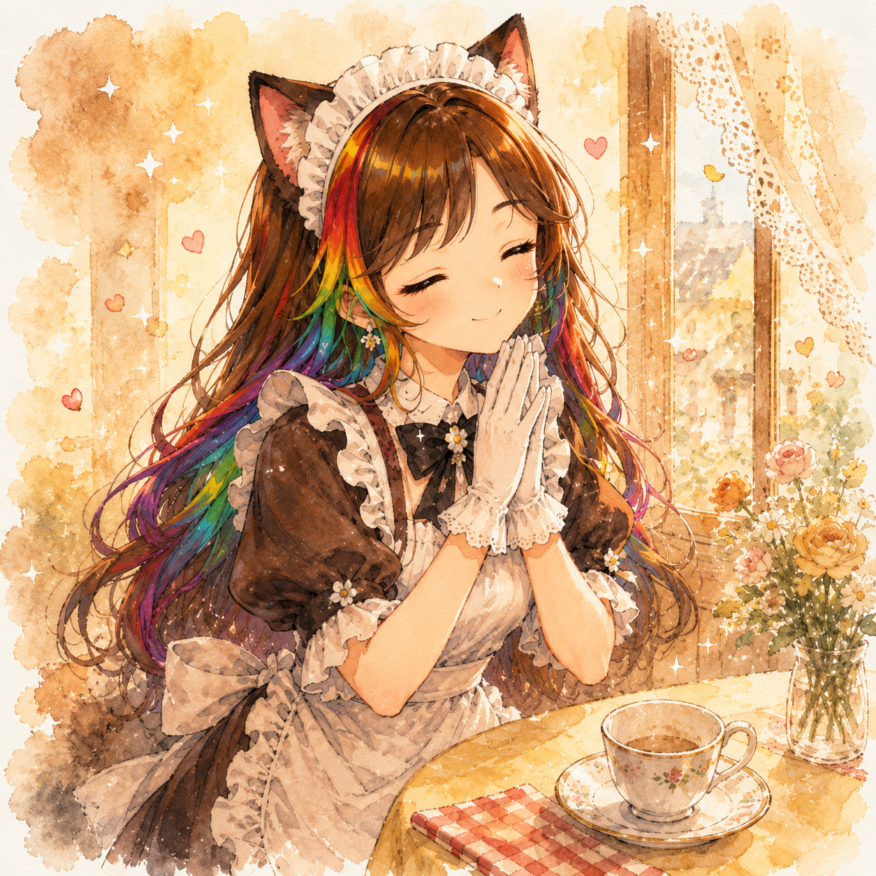 ごちそうさまをするみわりん